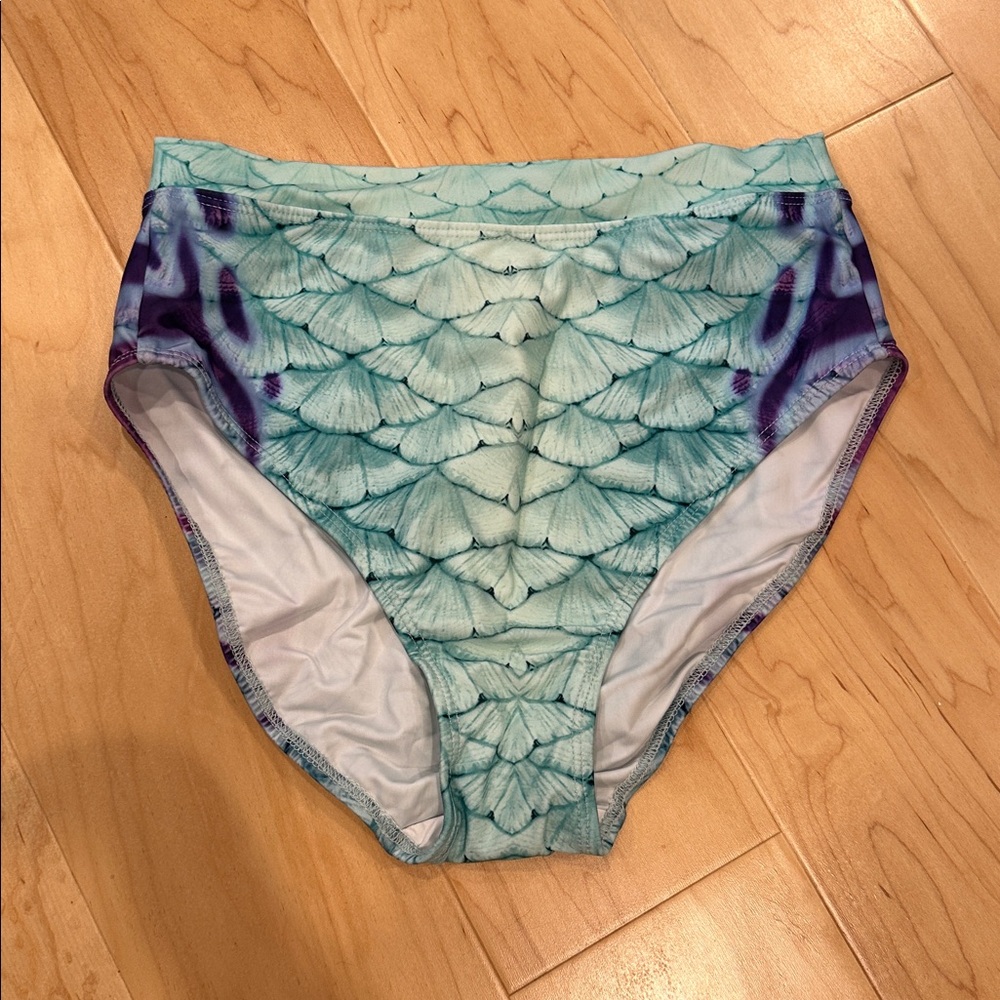Mermaid Mertailor Scale High-Waisted Bikini Bottom